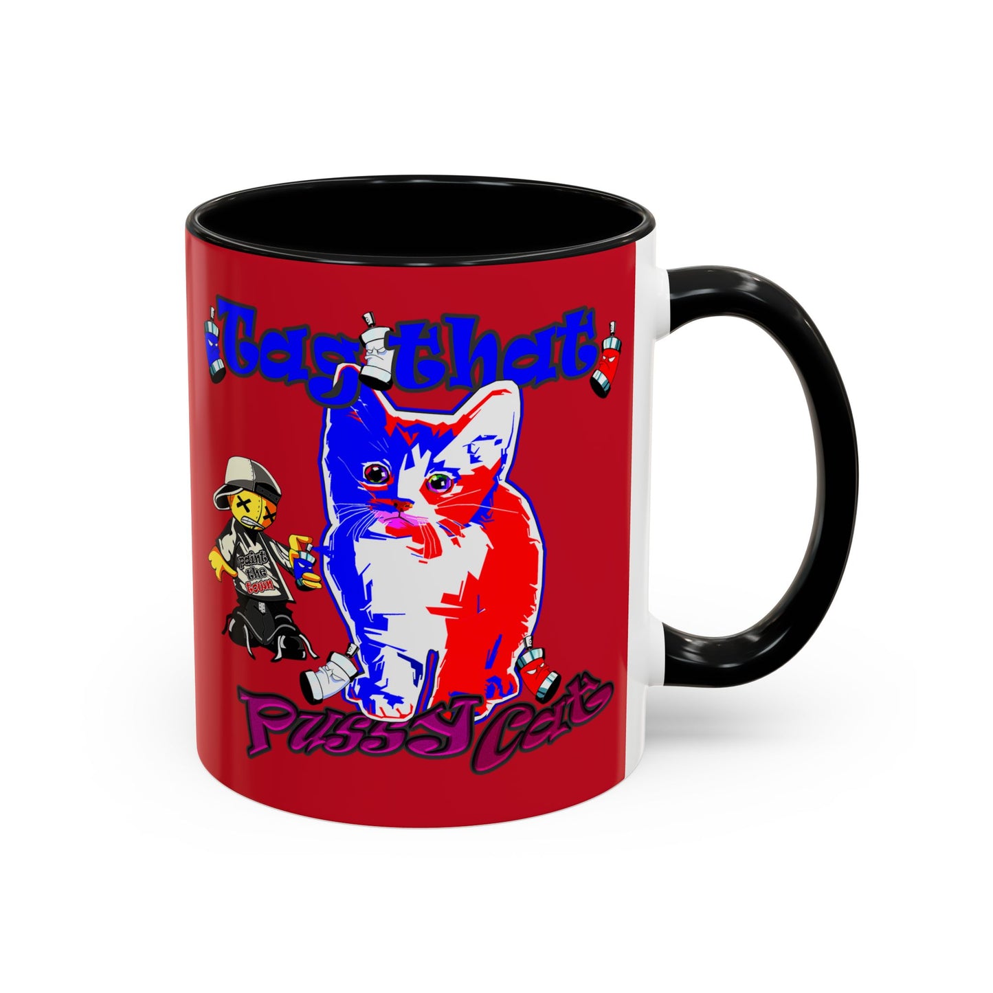 tag that - Accent Mug (dark red)