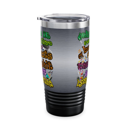 the bum's shit - Ringneck Tumbler, 20oz (brushed nickel)