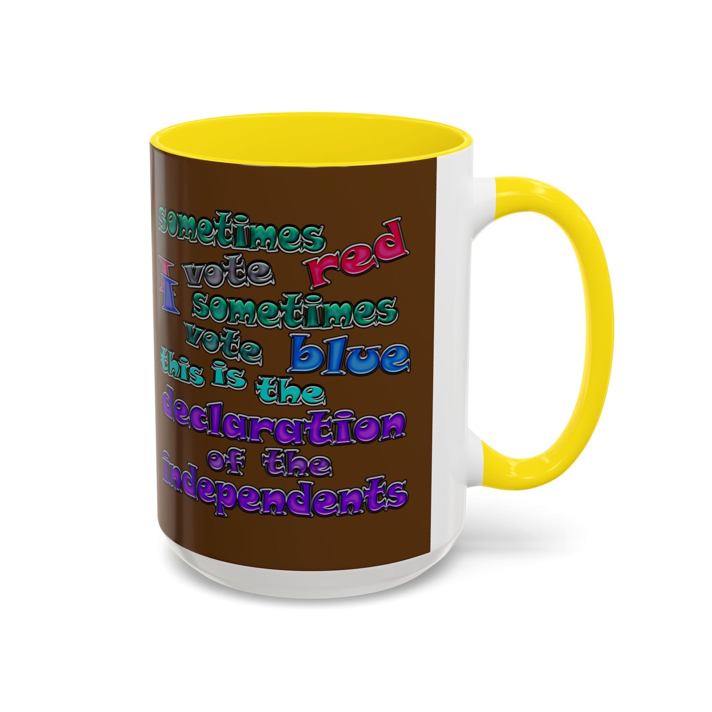 declaration of the independents - Accent Mug (brown)