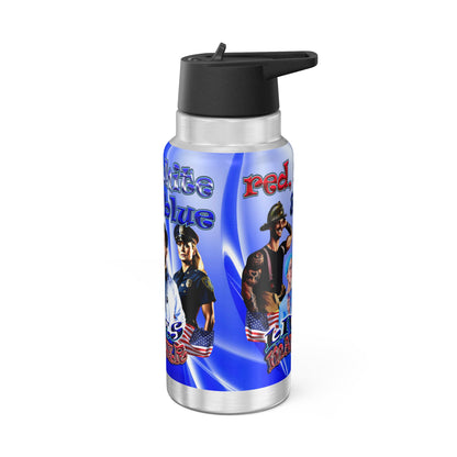 rw&b lives matter - Gator Tumbler, 32oz  (blue-white wave)