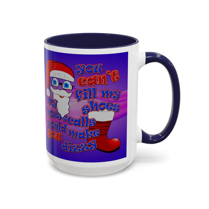 santa's shoes - Accent Mug (purple-pink wave)