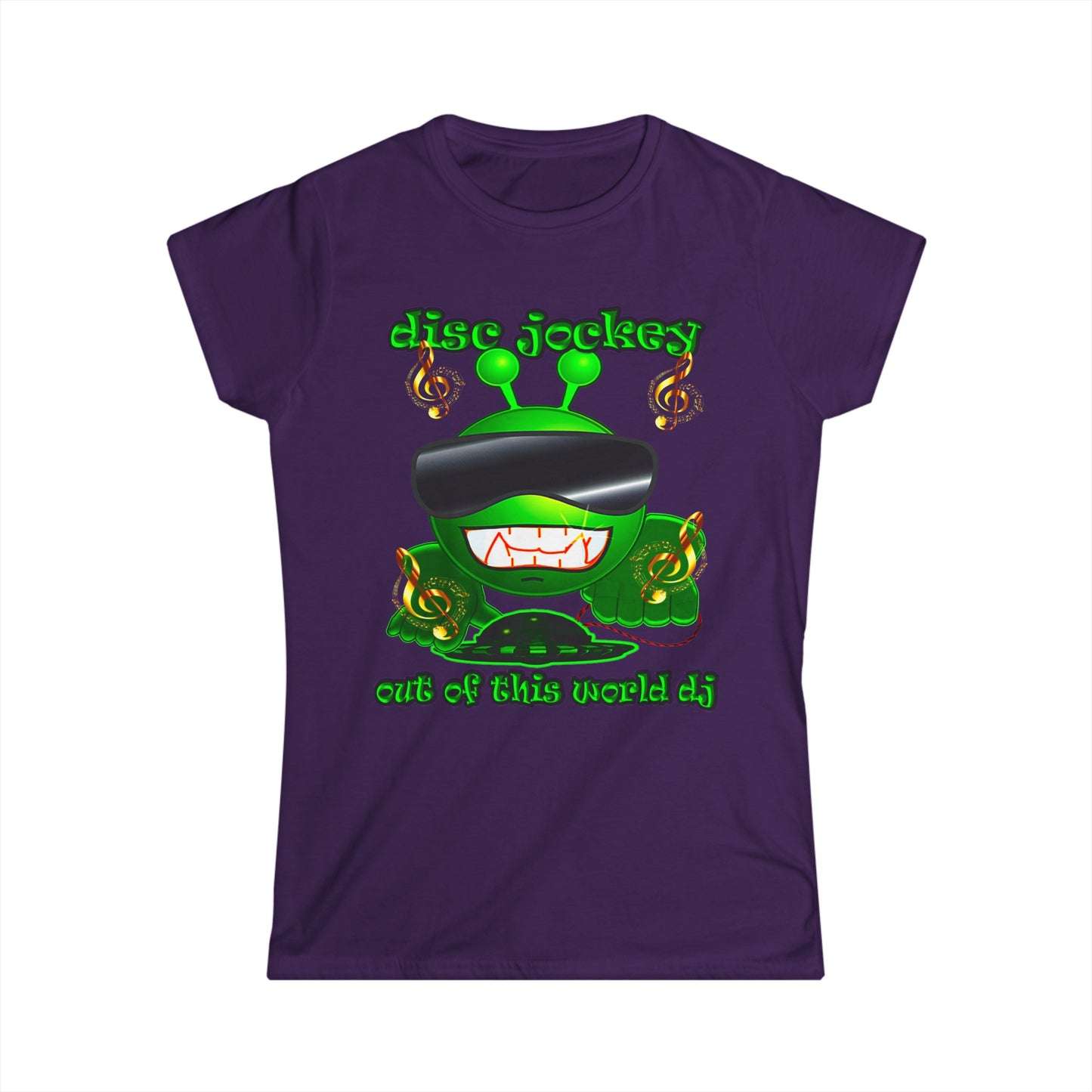 disc jockey - Women's Softstyle Tee