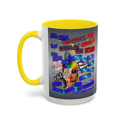 drop the beat - Accent Mug (brushed nickel)
