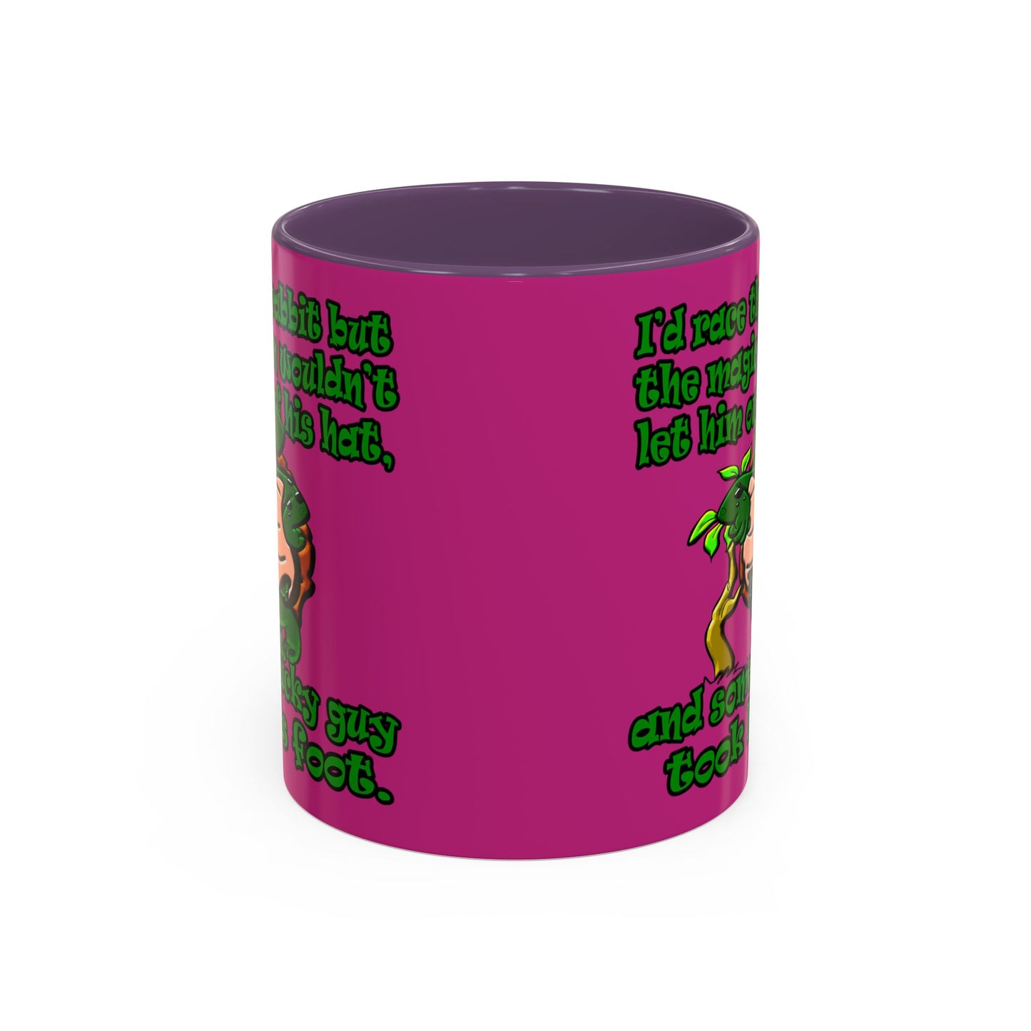turtle race - Accent Mug (pink)