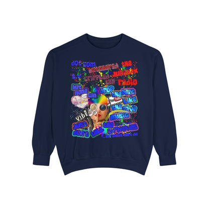 drop the beat - Unisex Garment-Dyed Sweatshirt