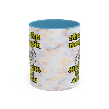 shoot the moon again - Accent Mug (white marble)