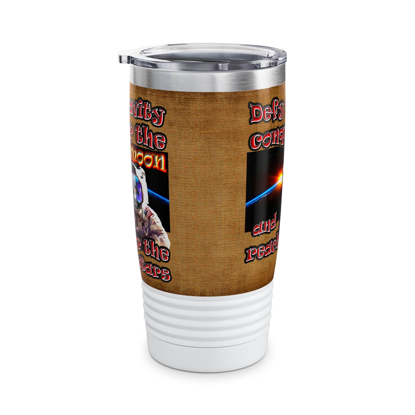 defy conquer reach - Ringneck Tumbler, 20oz (brown papyrus)