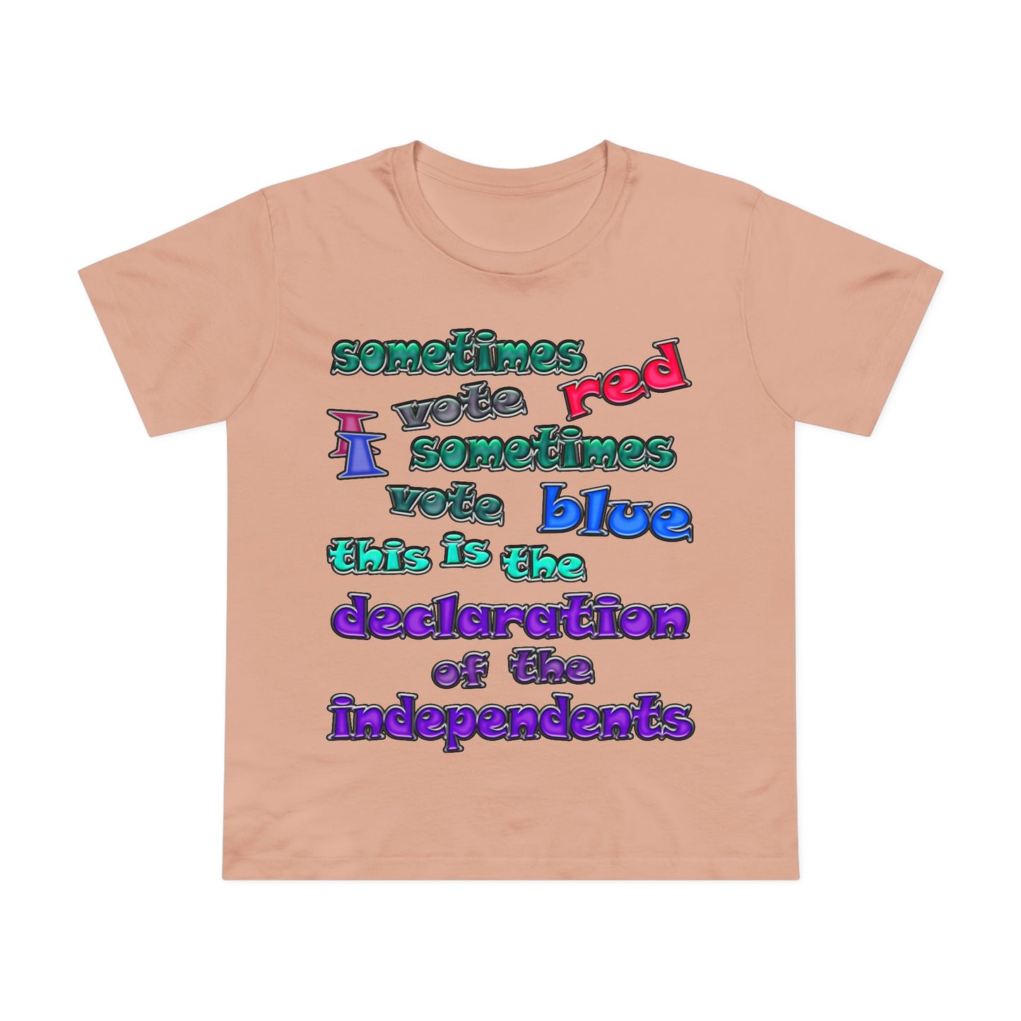 declaration of the independents - Women’s Maple Tee