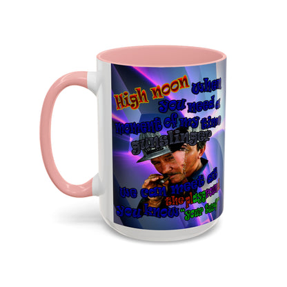 high noon - Accent Mug (grey-pink wave)