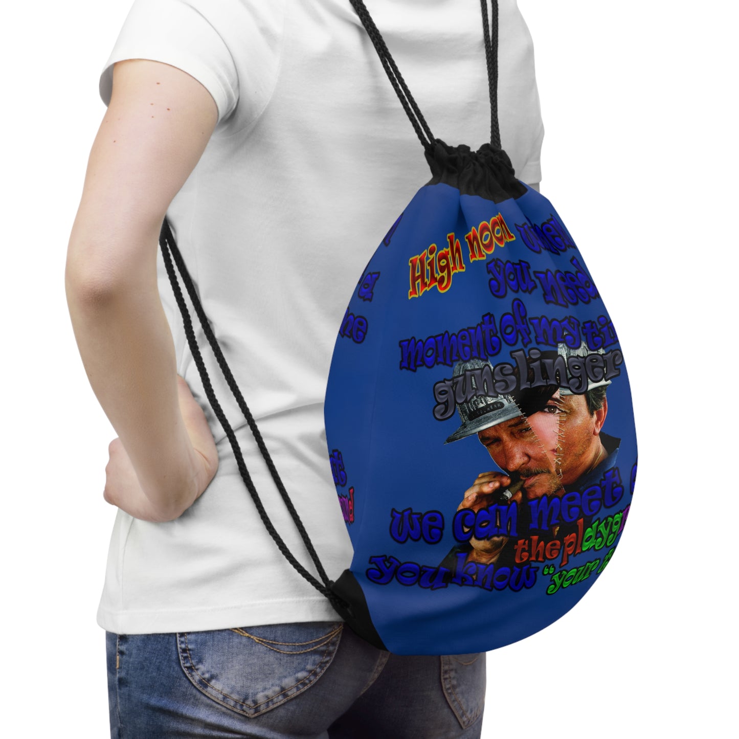 high noon - Drawstring Bag (dark blue)