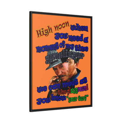 high noon - framed canvas art (crusta)
