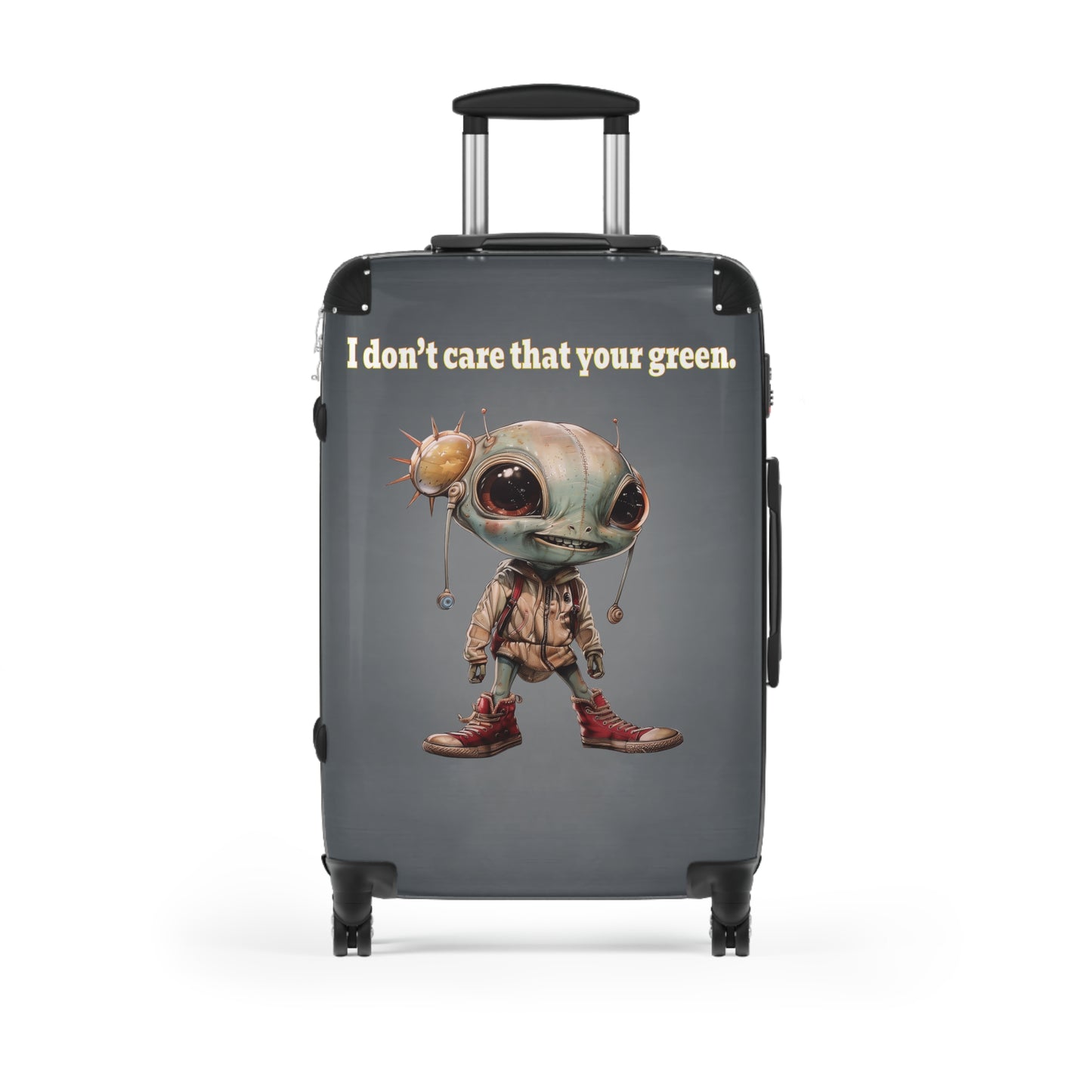 I don't care that your green - Suitcase (grey-light grey)