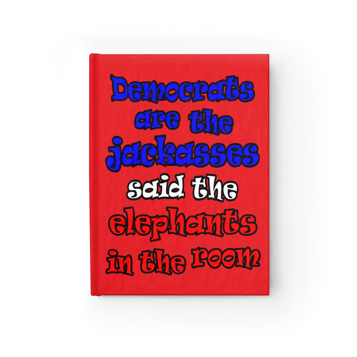 donkeys and elephants - journal-blank (red)