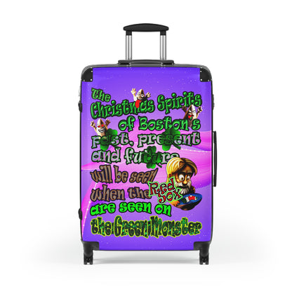 christmas spirits of boston - Suitcase (purple-pink wave)