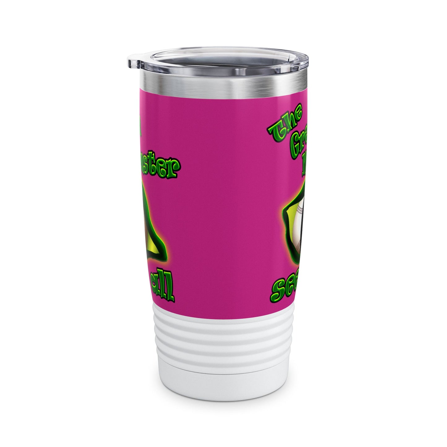green monster - Ringneck Tumbler, 20oz (pink)