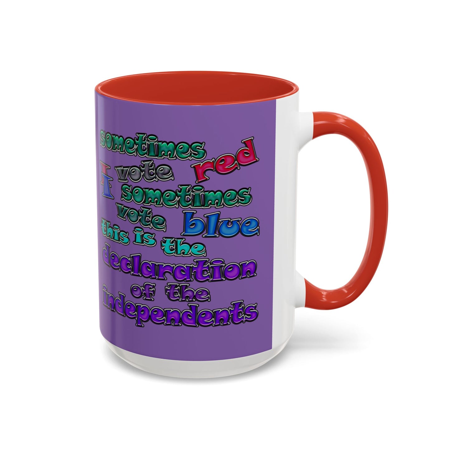 declaration of the independents - Accent Mug (light purple)