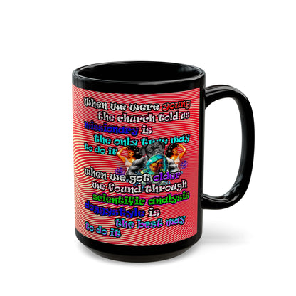 doggystyle - Black Mug (yellow-orange wave)