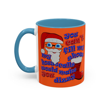 santa's shoes - Accent Mug (orange)