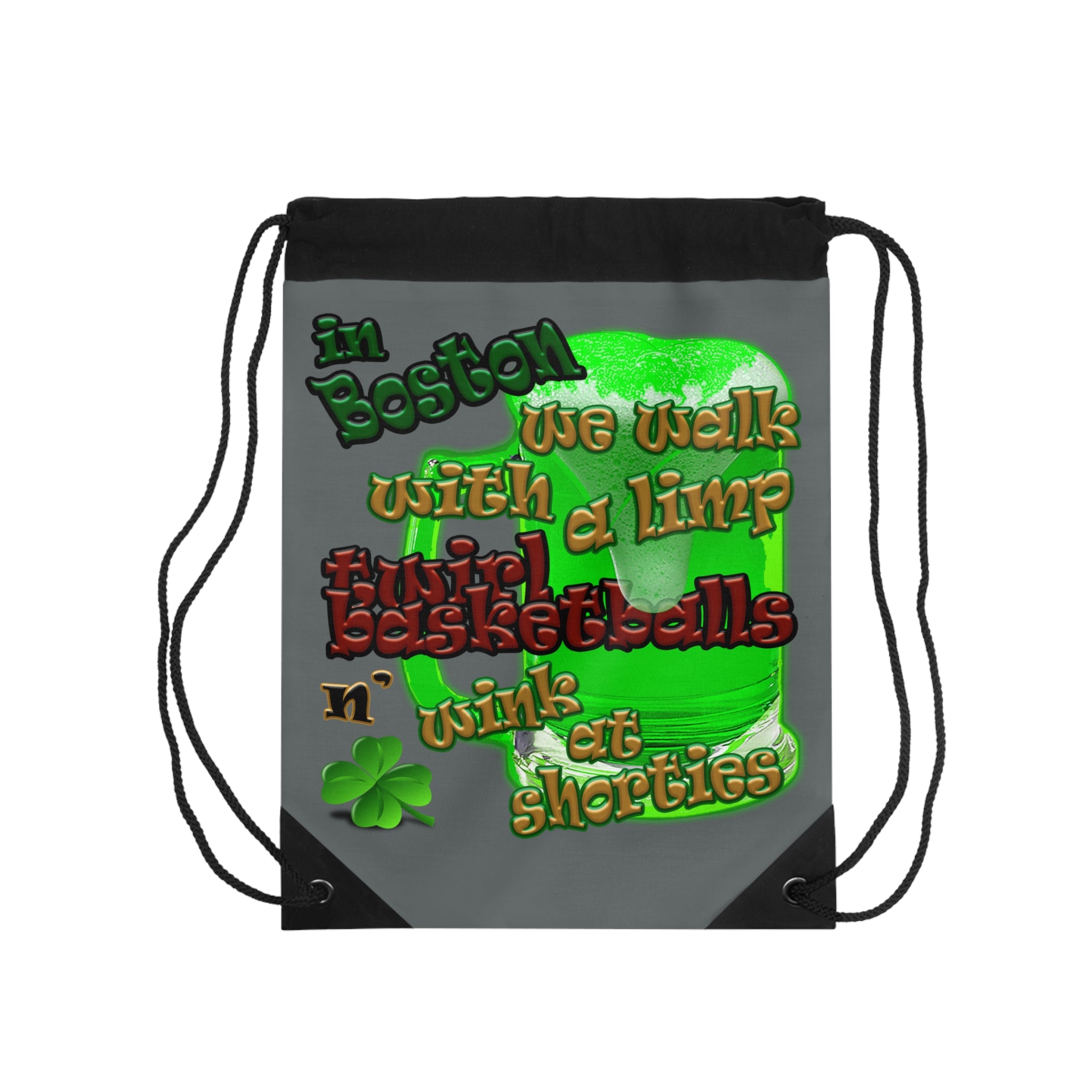 celtics logo - Drawstring Bag (dark grey)