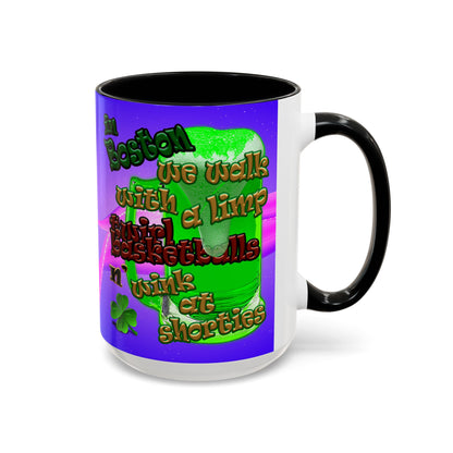 celtics logo - Accent Mug (purple-pink wave)