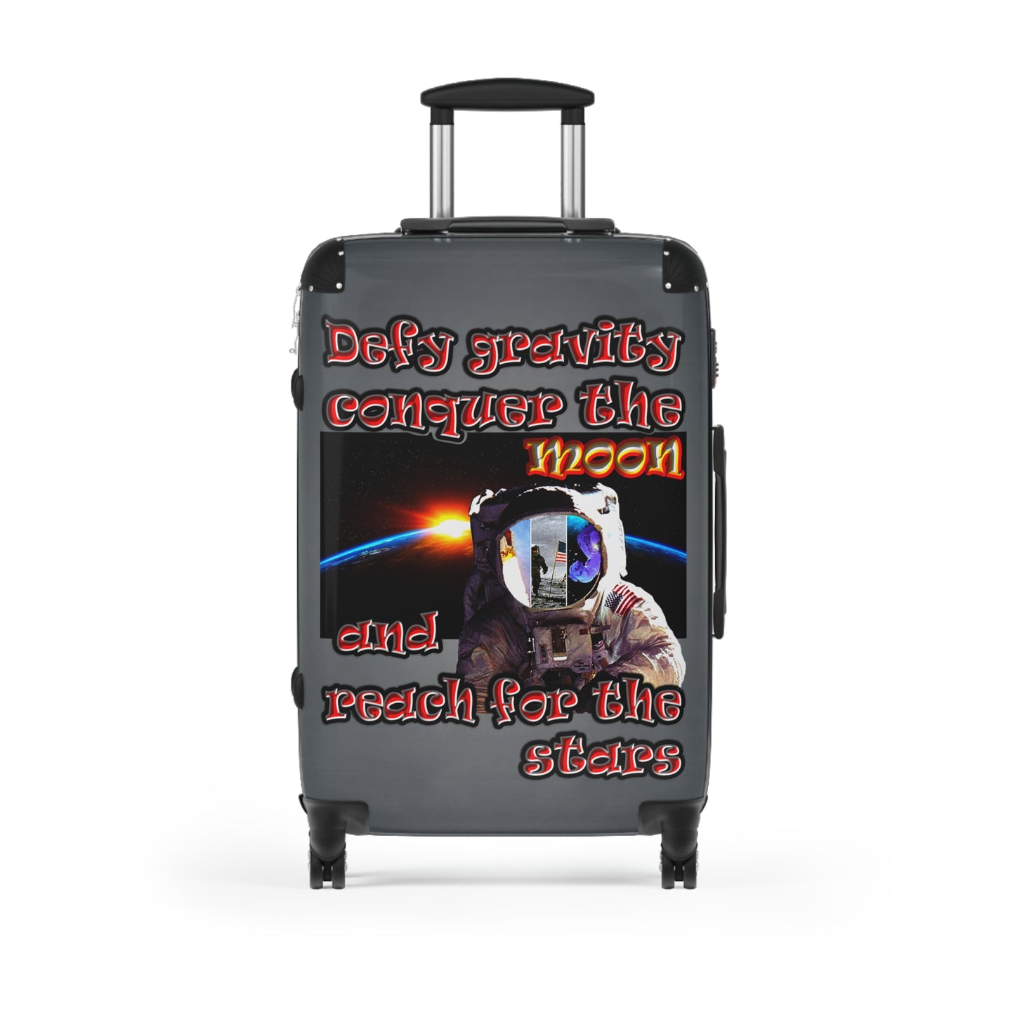 defy conquer reach - Suitcase (grey-light grey)