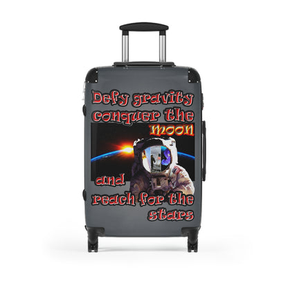 defy conquer reach - Suitcase (grey-light grey)