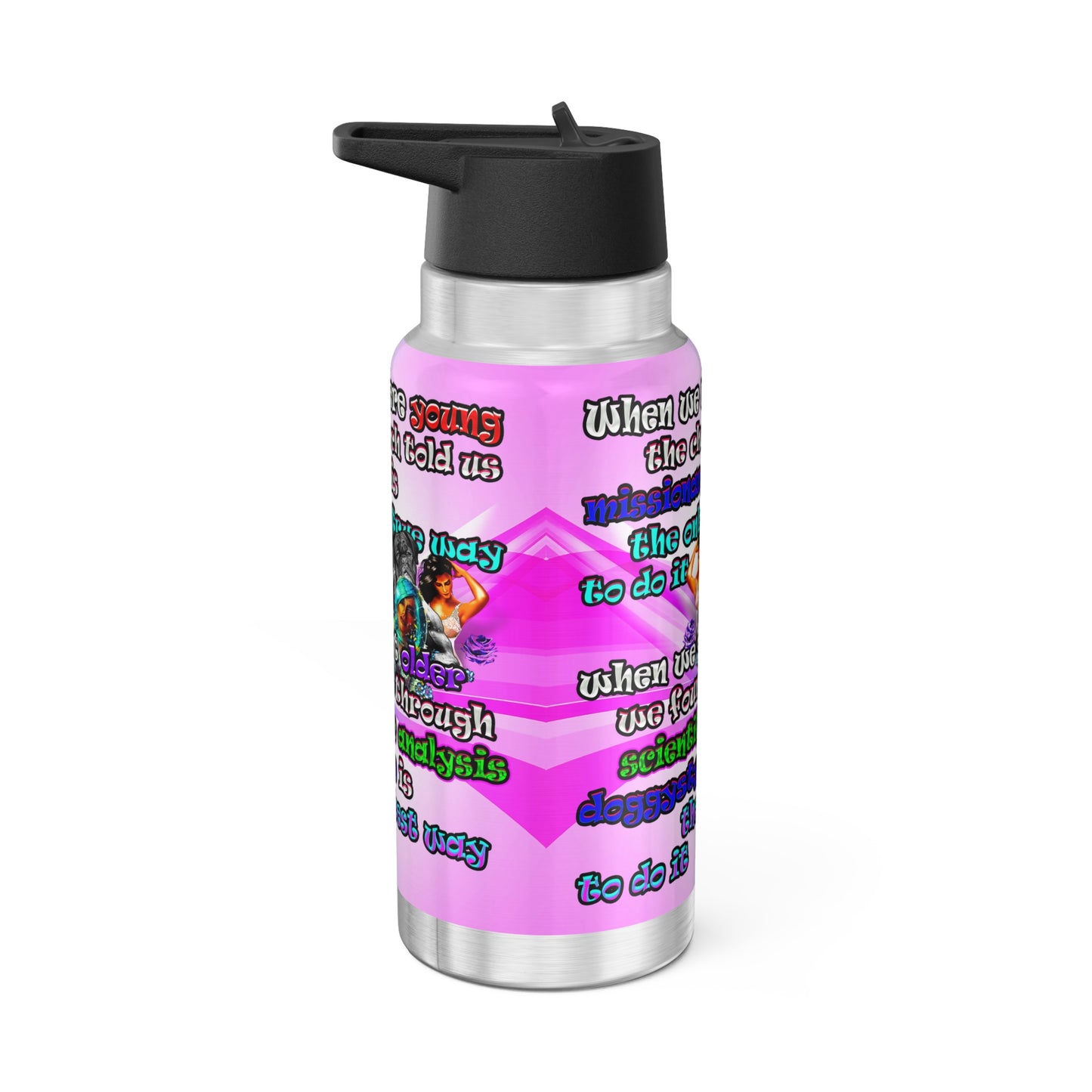 doggystyle - Gator Tumbler, 32oz  (light blue-pink wave)