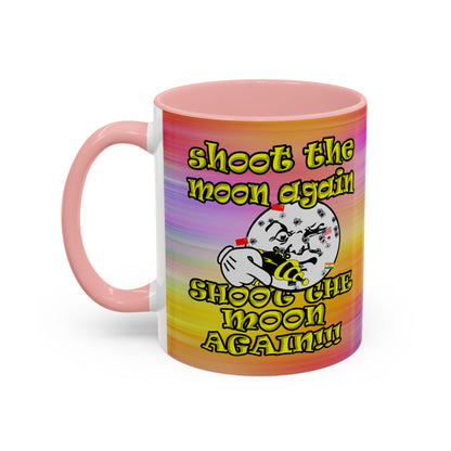 shoot the moon again - Accent Mug (color blur)