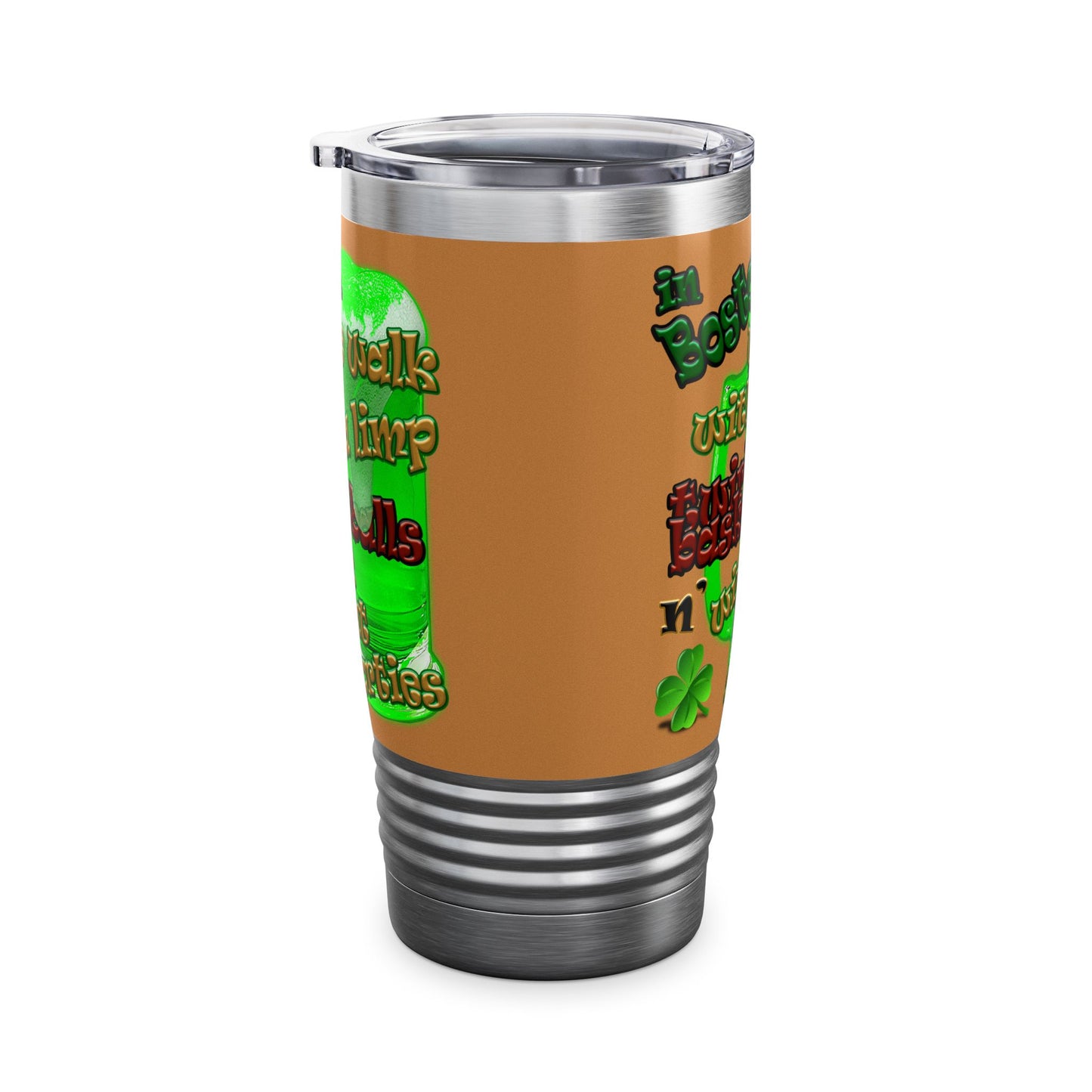 celtics logo - Ringneck Tumbler, 20oz (light brown)