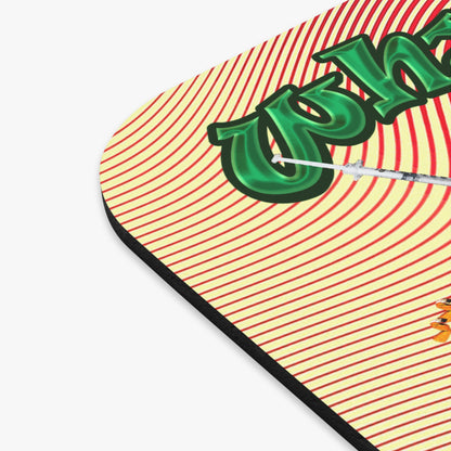 the bum's shit - Mouse Pad (Rectangle) (yellow-orange wave)