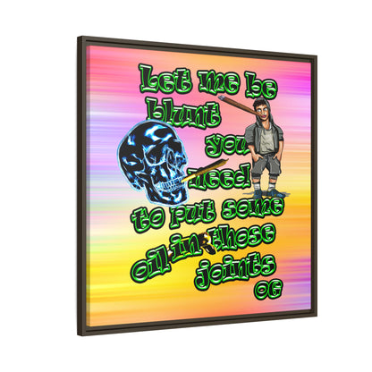 og - framed canvas art (color blur)