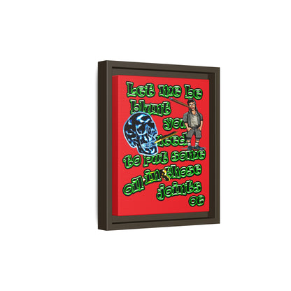 og - framed canvas art (red)