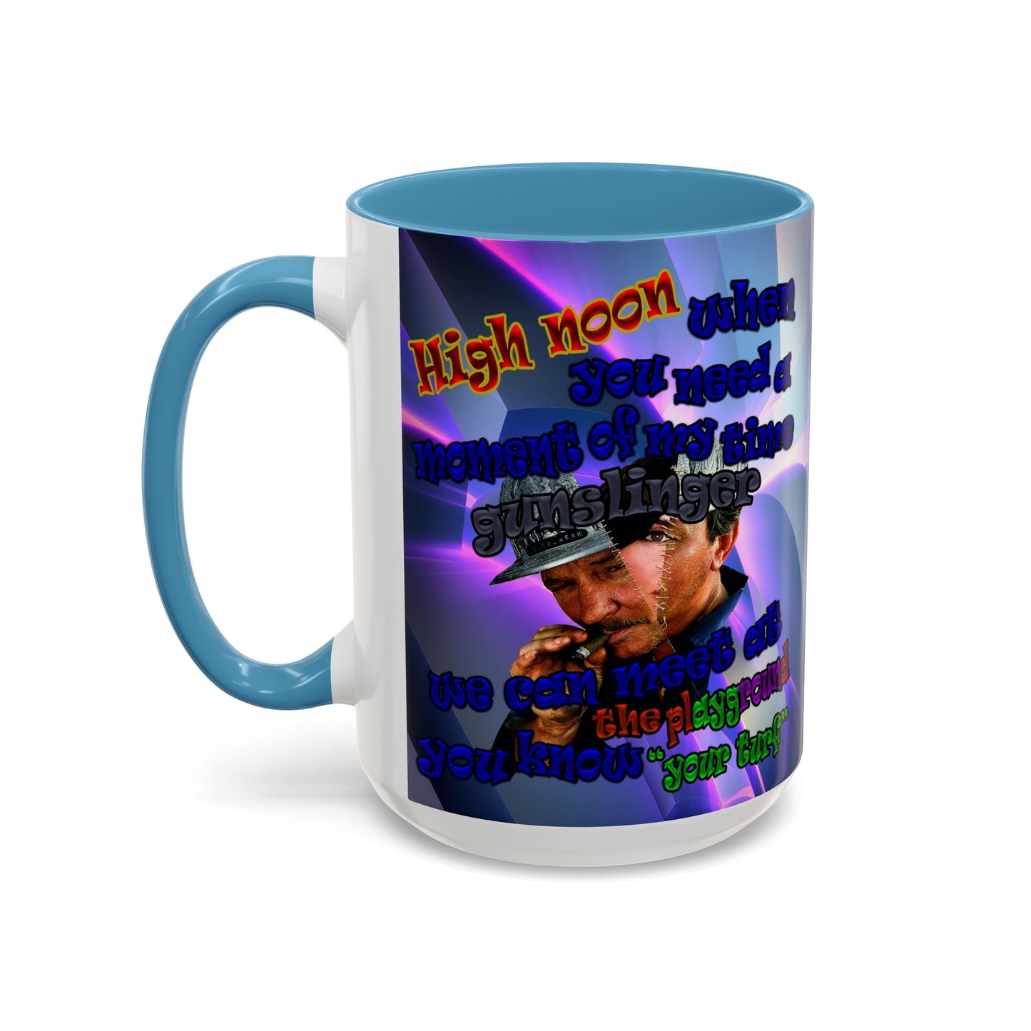 high noon - Accent Mug (grey-pink wave)