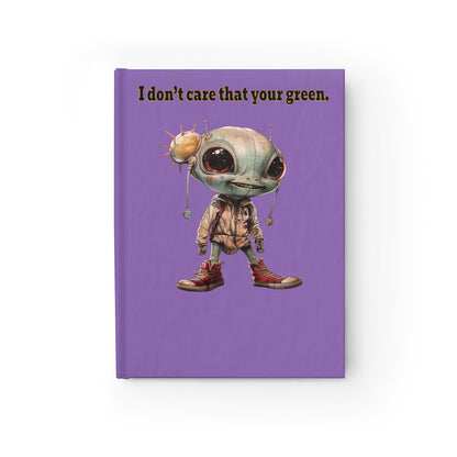 I don't care that your green - journal-blank (light purple)