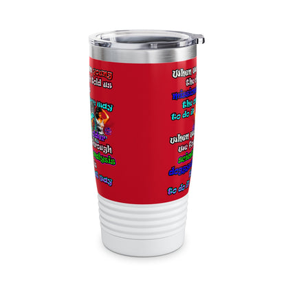 doggystyle - Ringneck Tumbler, 20oz (dark red)