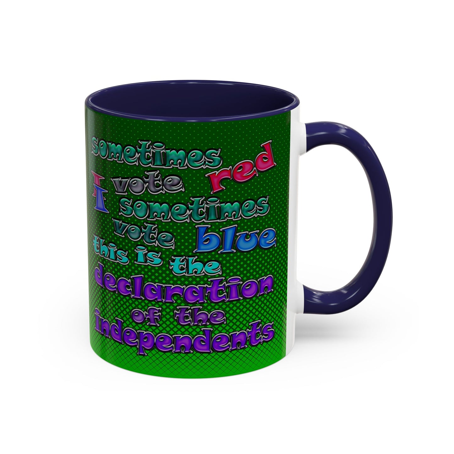 declaration of the independents - Accent Mug (logo green)
