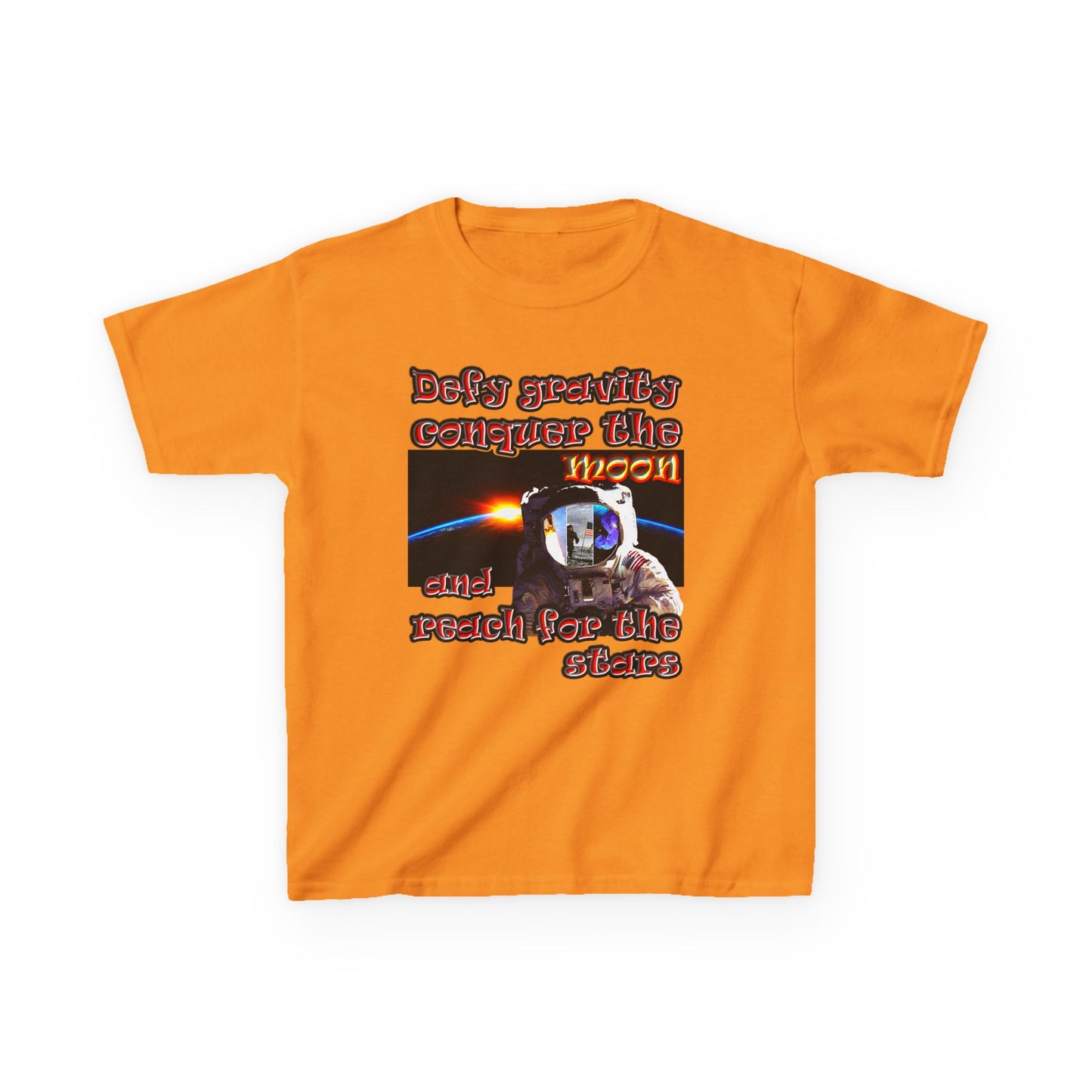 defy conquer reach - Kids Heavy Cotton™ Tee