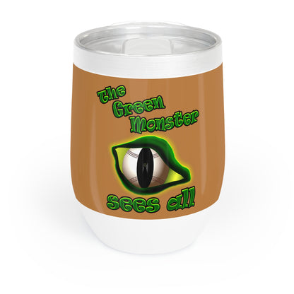 green monster - Chill Wine Tumbler (light brown)