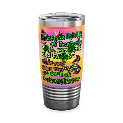 christmas spirits of boston - Ringneck Tumbler, 20oz (color blur)