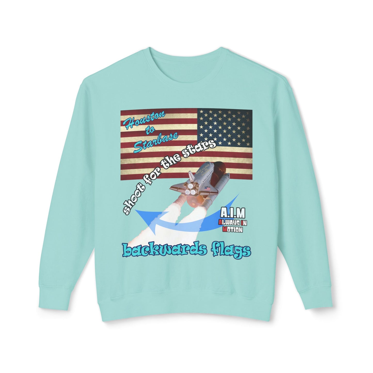 shoot for the stars - Unisex Lightweight Crewneck Sweatshirt