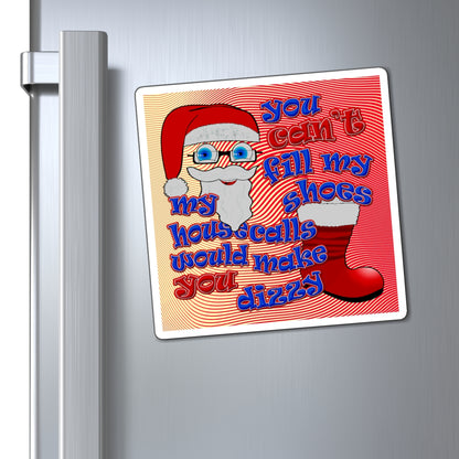 santa's shoes - Magnets - (yellow-orange wave)
