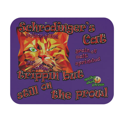 schrodinger's cat - Mouse Pad (Rectangle) (purple)