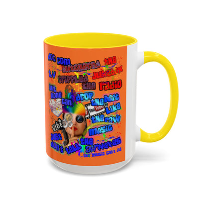 drop the beat - Accent Mug (crusta)