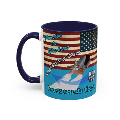 shoot for the stars - Accent Mug (turquoise)