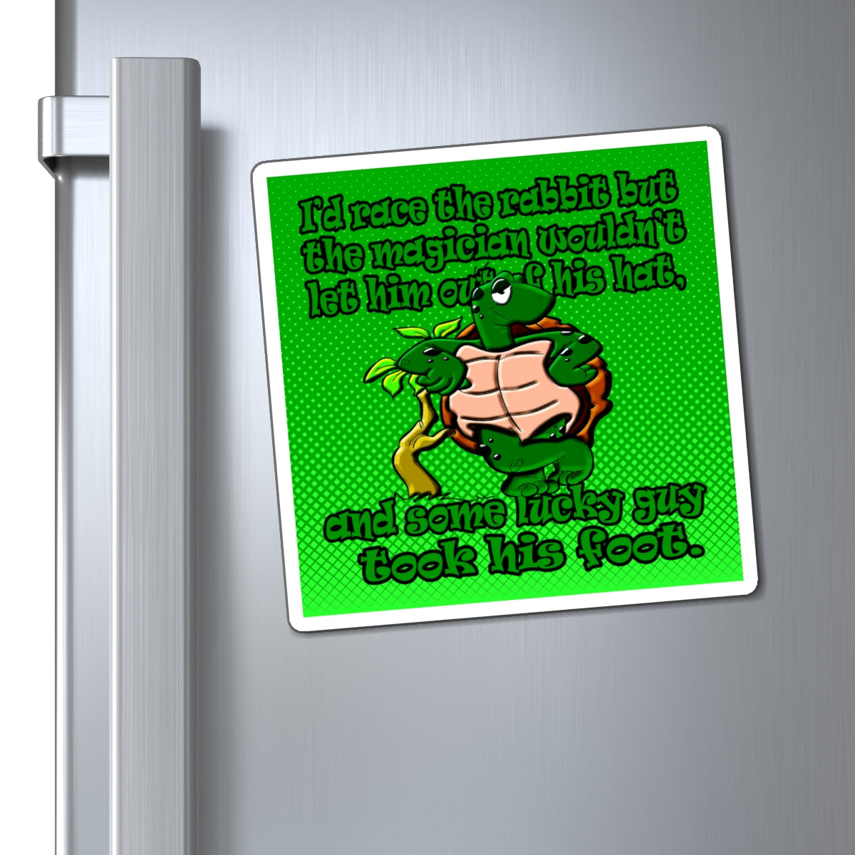 turtle race - Magnets - (logo green)