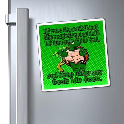 turtle race - Magnets - (logo green)