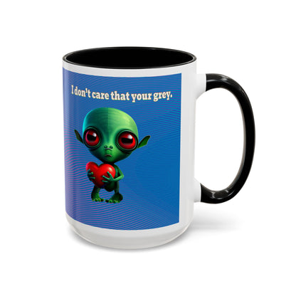 I don't care that your grey - Accent Mug (light blue-purple wave)