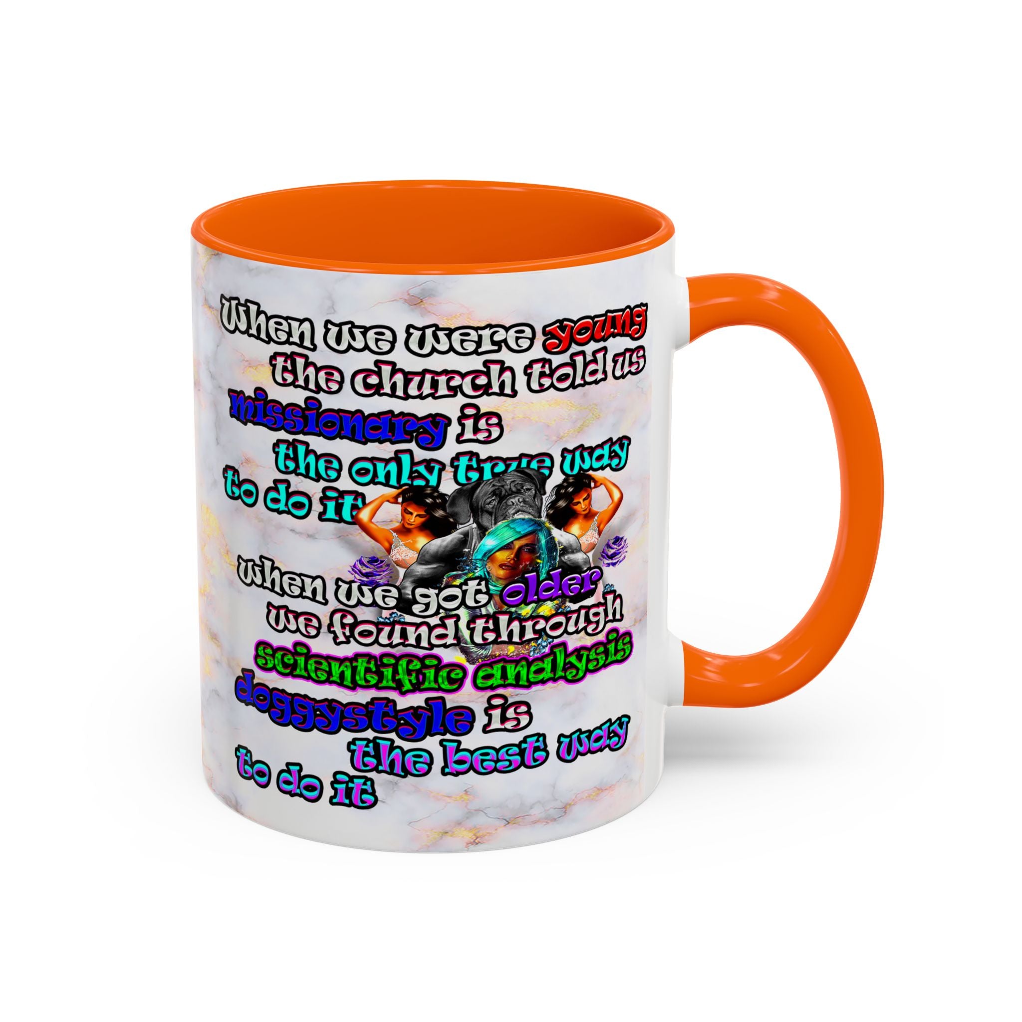 doggystyle - Accent Mug (white marble)