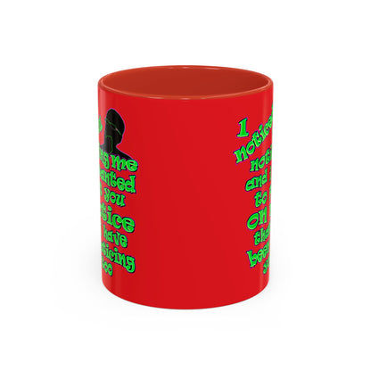 noticed you noticing - Accent Mug (red)