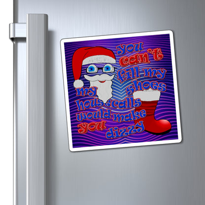 santa's shoes - Magnets - (purple wave)